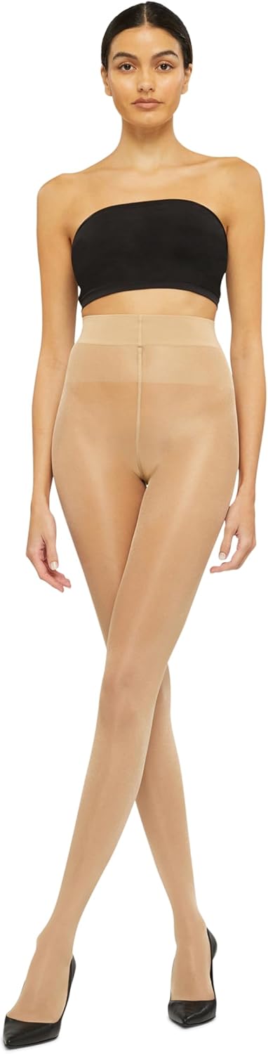 Wolford Satin Touch 20 Denier Tights For Women Soft Satin Feel Sheer Hosiery Extra-Wide Waistband Perfect for Any Occasion - Image 3