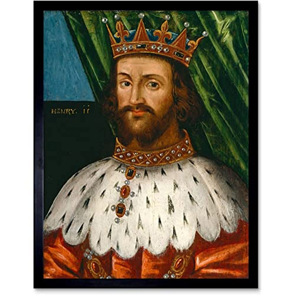 British King Henry II England Normandy Unframed Wall Art Print Poster Home Decor Premium