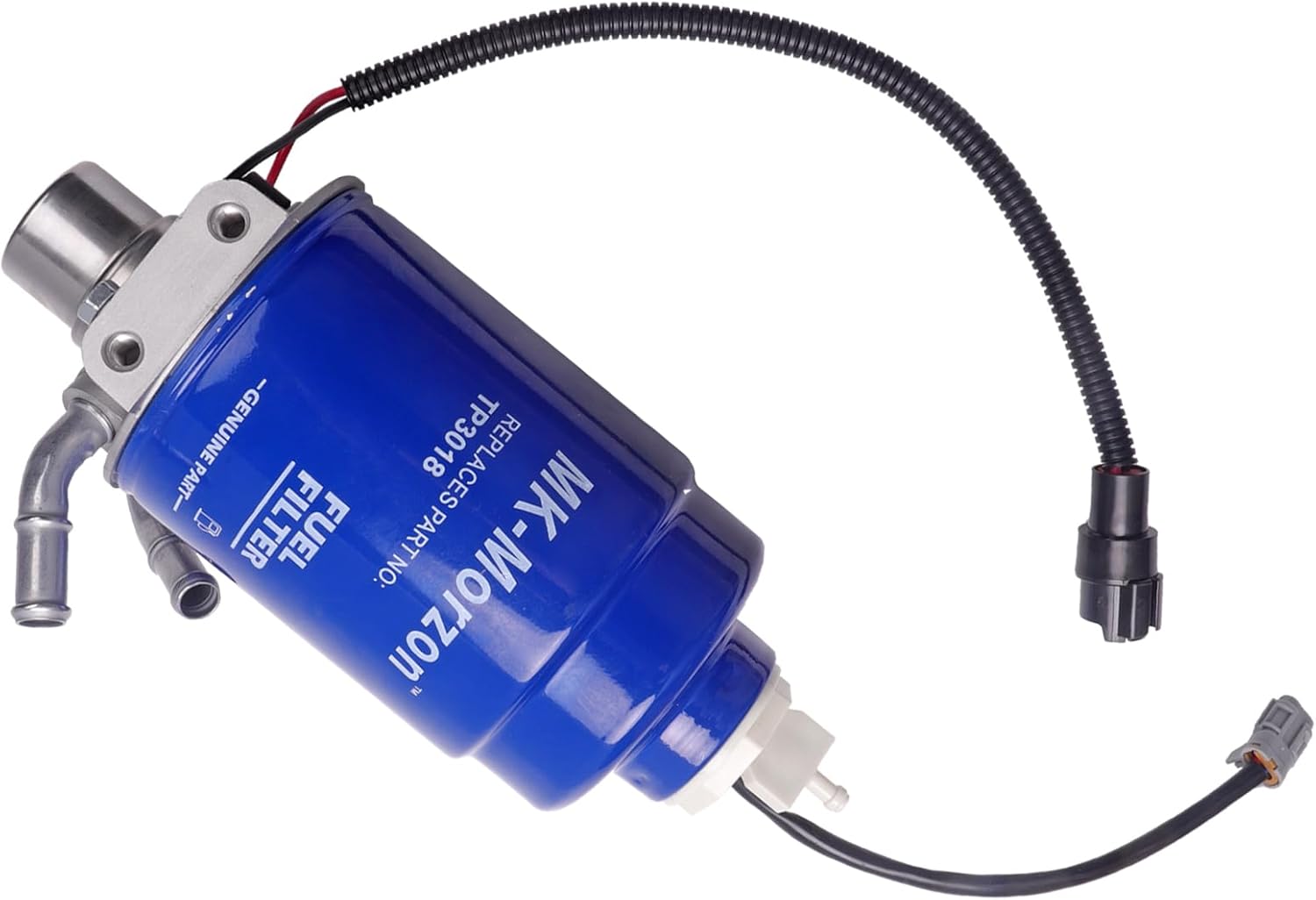 6.6 Duramax Fuel Filter Housing Assembly Compatible with 2004-2012 Chevy Silverado GMC Sierra 2500 HD 3500 HD with Aluminum Head and Water in Fuel Sensor Replaces# 12642623 TP3018 12639277