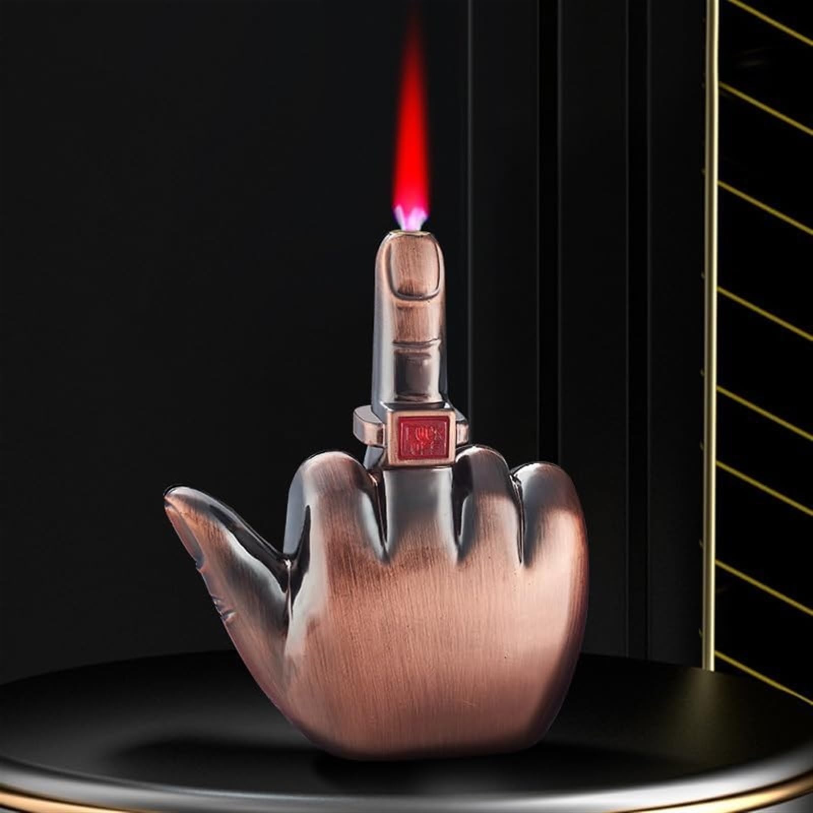 Amazon.com: Talking Funny Middle Finger Torch Lighter for Smoking  refillable Butane Gas Lighter with Voice Windproof Red Jet Flame Cigarette  lighters Smoking Accessories for Field, Cooking, Barbecue Gifts for Men :  Health