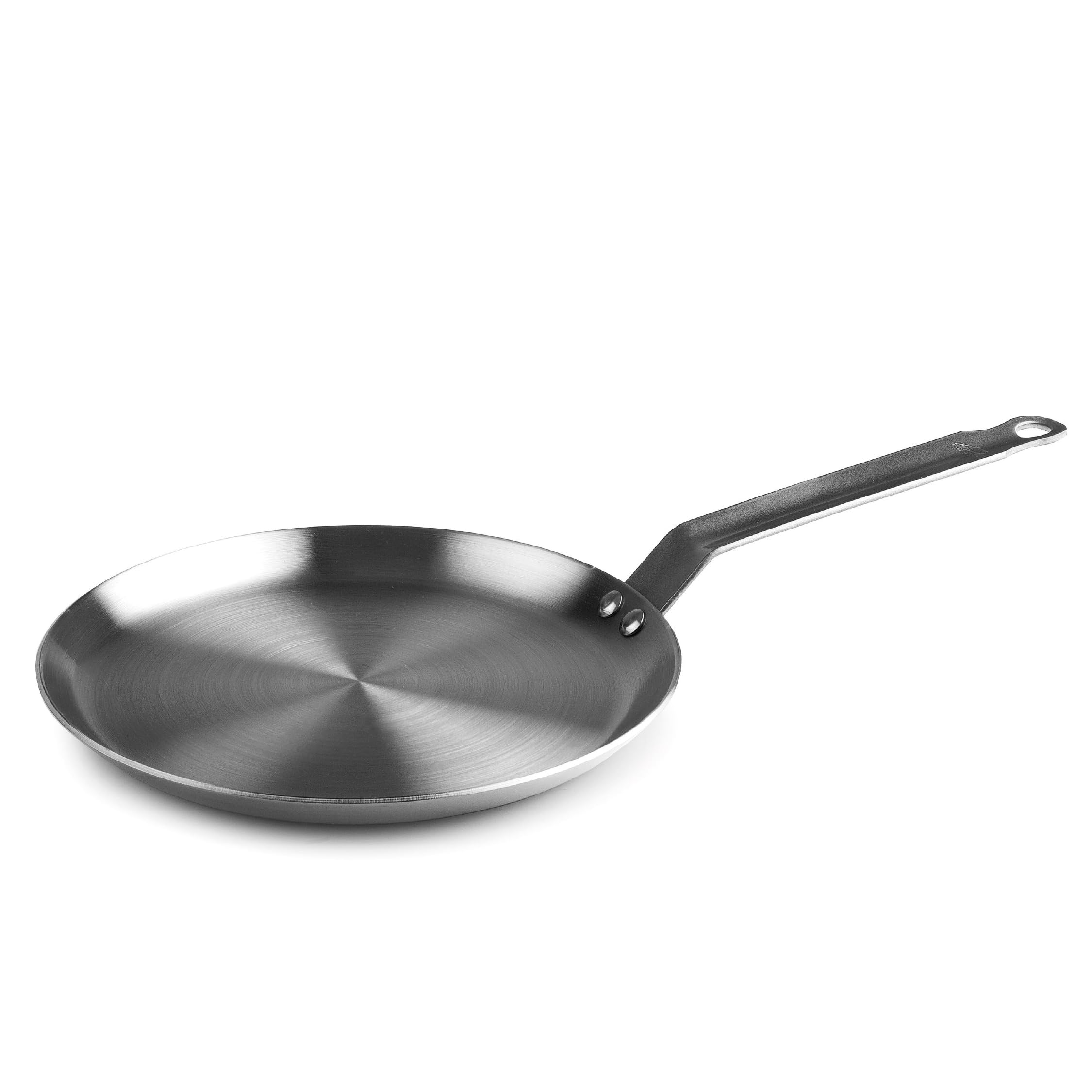 LACOR - 63322 - Crepera Ferrum, Apta para Todo Tipo de Fuegos, Incluido Inducción y Horno, Fabricada con Hierro, Alta Conductividad Térmica, Cocina Ecológica, Ø22 cm