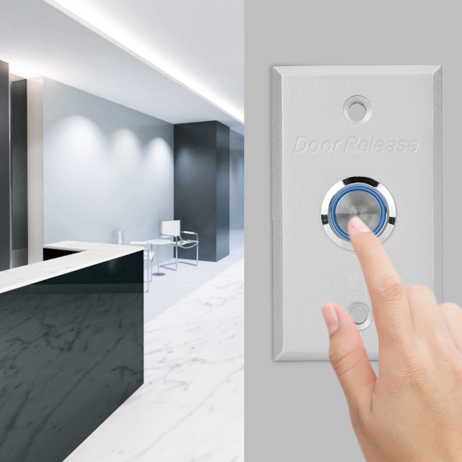 Contrôle d'accès de porte 12 V - Bouton de sortie, d'ouverture et de déverrouillage désactivé - Système de contrôle d'accès
