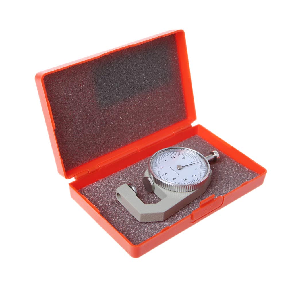 Dial Thickness Gauge 10 20 mm Pelle spessore carta metro tester precisione 0,1 mm