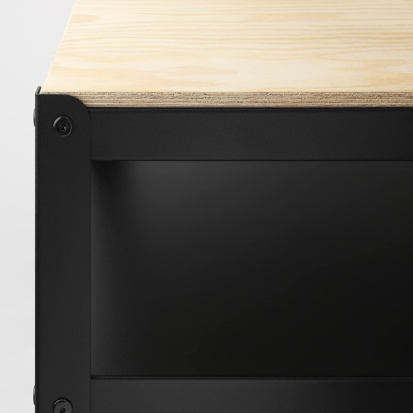 IKEA Bror Utility Cart, Black, Pine Plywood