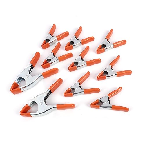 Miniatura 9 de PONY Juego de abrazaderas de resorte de metal resistente de 6 pulgadas, 4 pulgadas, 2 pulgadas, apertura de mandíbula de 1 pulgada, con asas y