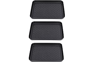 Shoe Rack for Men - Plastic Space Saving 3-Tier Interlocking Shoe Organizer