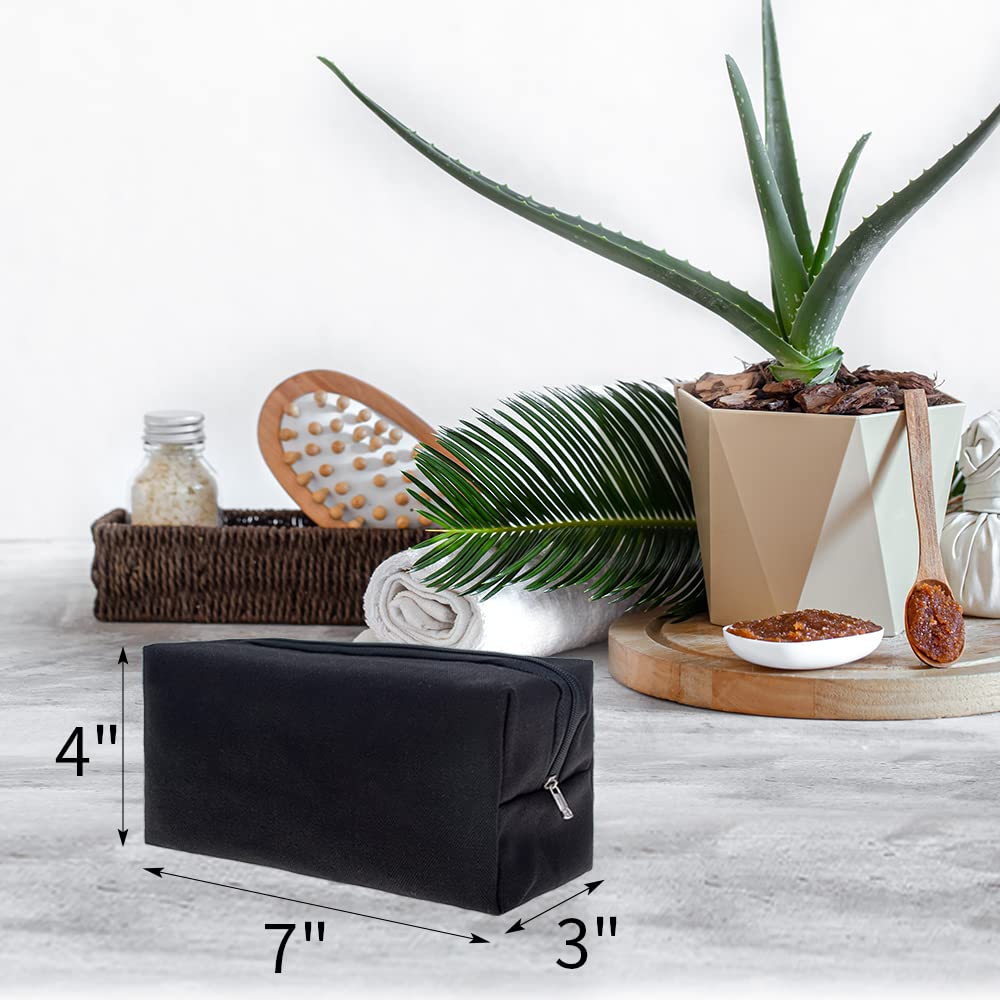 Aspire 6 Pezzi Borse Cosmetica in Tela, 100% Cotone Borsa da Viaggio Trousse Viaggio, Beauty case viaggio 7 x 4 x 3 Pollici