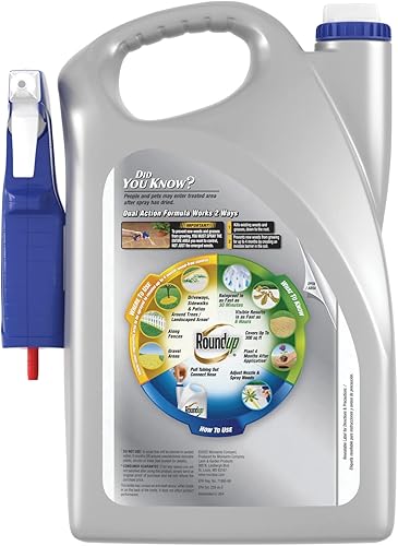 Miniatura 2 de Roundup Eliminador de malezas y hierba de doble acción más preventivo de 4 meses, 1 galón.