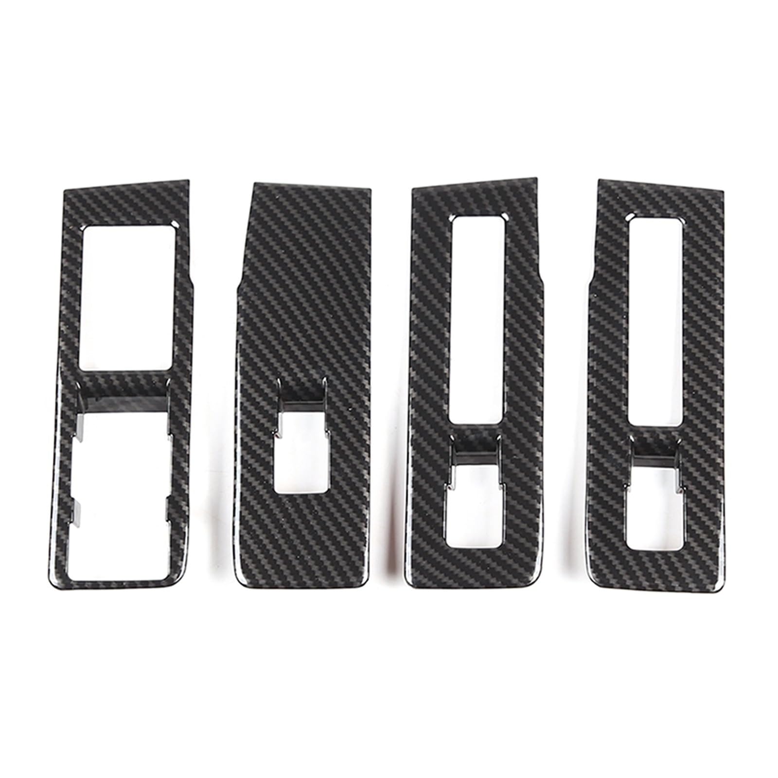 Vetjmua Carbon Fiber Interior Trim For Land For Rover For Range For Rover For Vogue L460 2023 2024 Car Door Glass Lift Button Decorative Frame Sticker Accessories Cover Trim Sticker(Carbon Fiber)