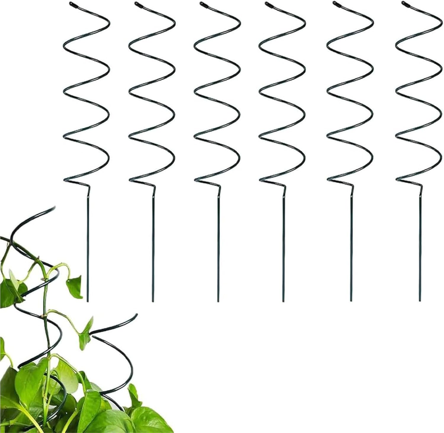 6/10/18PCS Tomato Twist Stake – 2025 New Spiral Tomato Stakes, Twisted Tomato Stakes, Climbing Plant Stake Tower Plant Supports (6PCS)