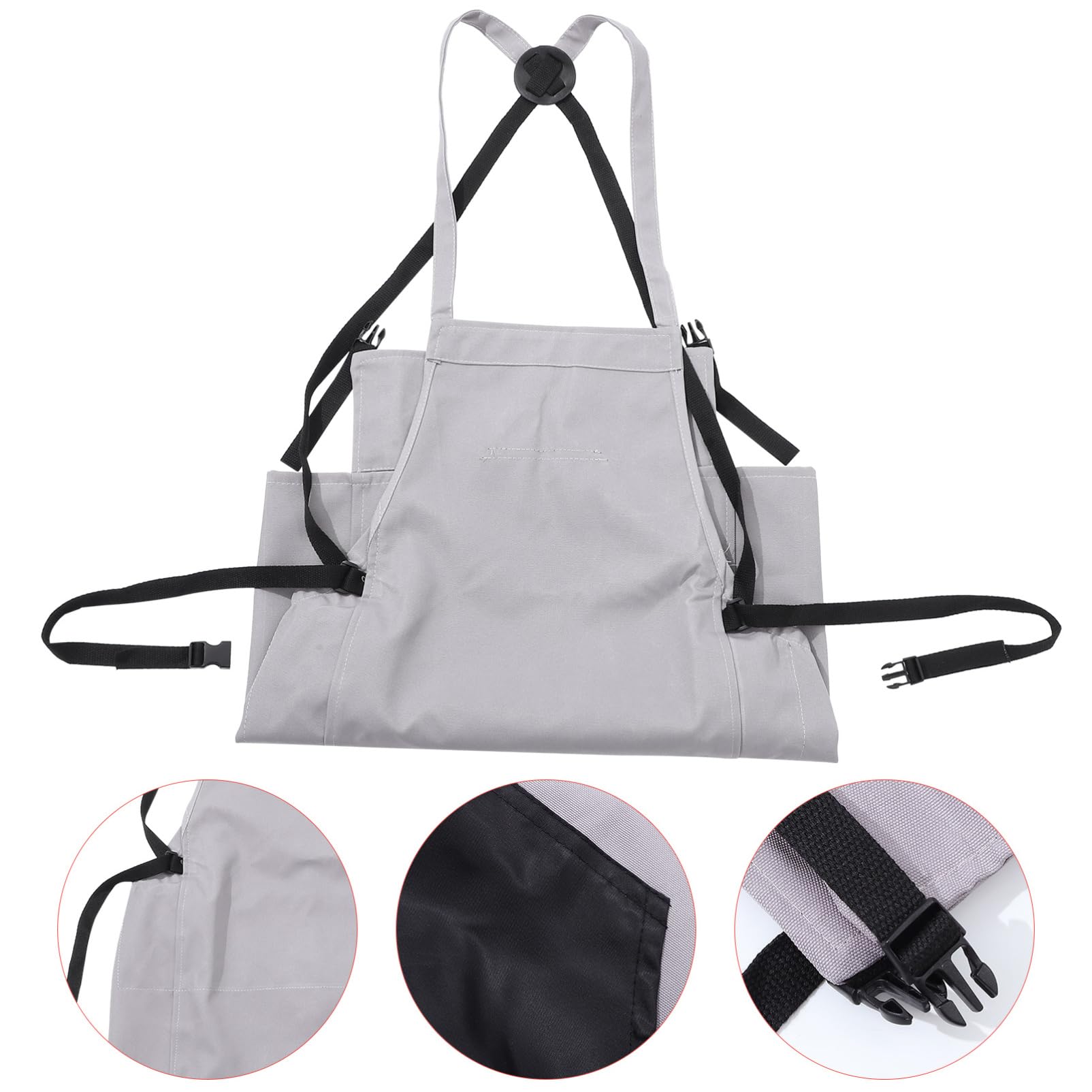 Hemobllo Delantal de Jardinería con Bolsillo Recolección Verduras Delantal Oxford Jardín y Huerta