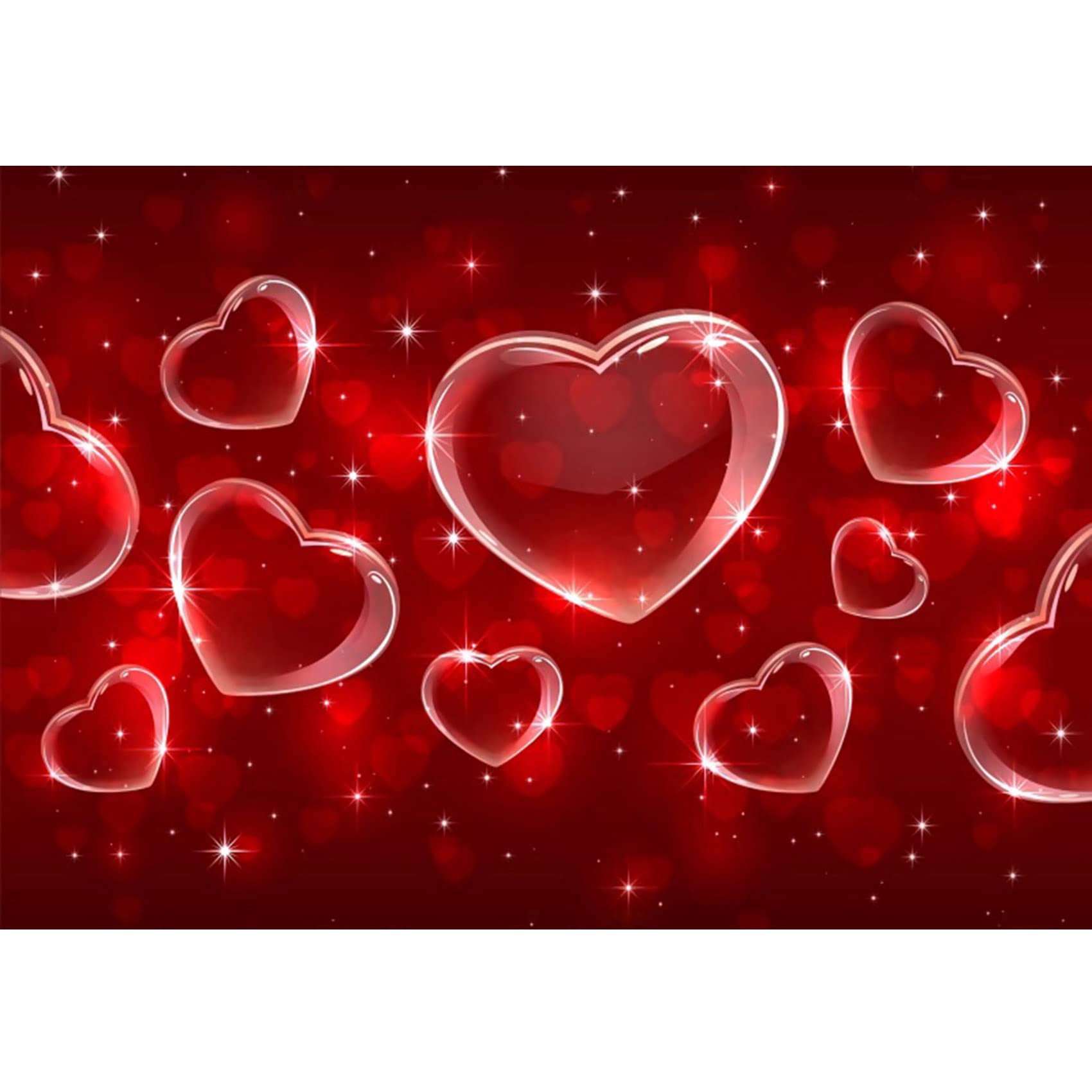 Amazon | Laeacco 7 x 5フィート ロマンチック バレンタインデー 背景