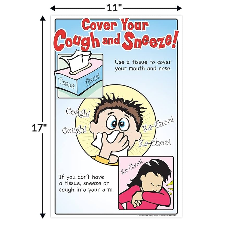 cover-your-cough-and-sneeze-poster-infection-prevention-poster-stop-the-spread-of-disease-cover-coughs-and-sneeze-sign-11-x-17-elementary-school-day-care-clinics-office-products-amazon-com for Free Printable Cough Etiquette Poster Cover Your Cough and Sneeze! Poster - infection prevention poster - stop the spread of disease - cover coughs and sneeze sign – 11 x 17 - elementary school – day care - clinics : Office Products - Amazon.com for Free Printable Cough Etiquette Poster