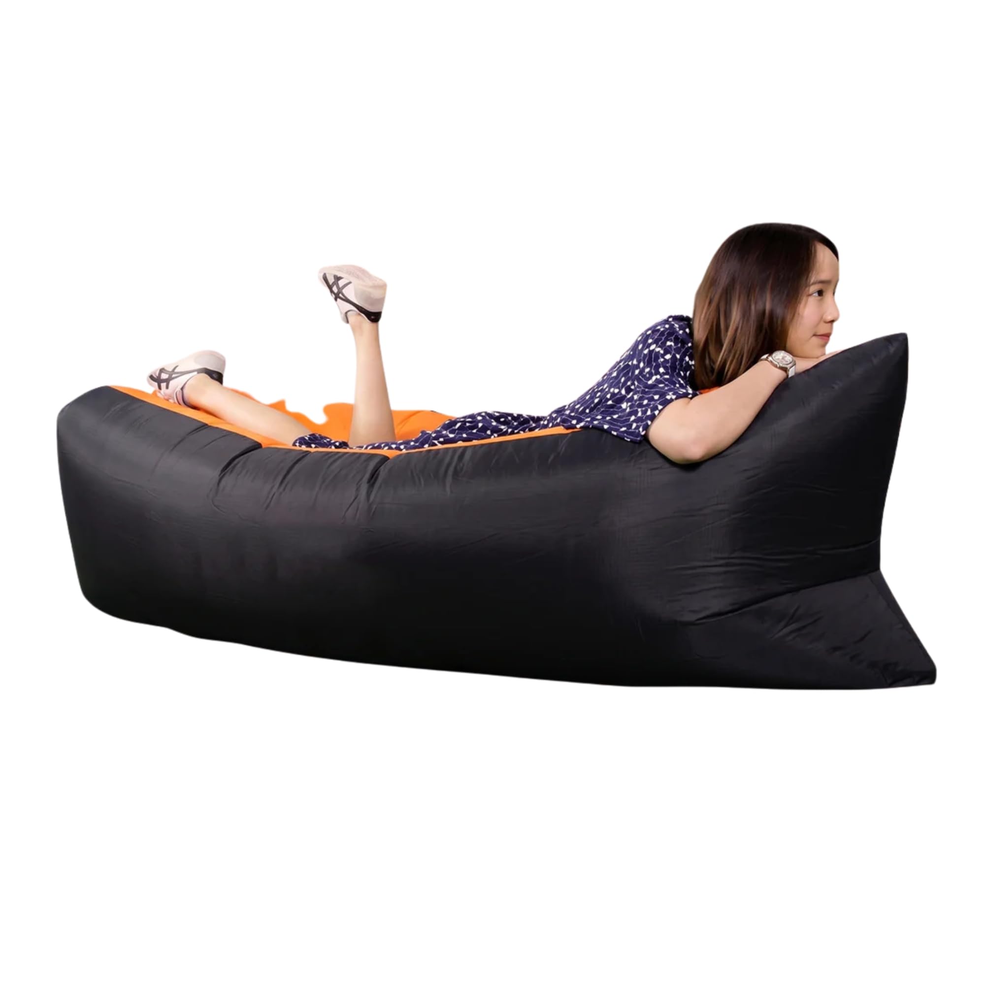 Inflatable Air Lounger Sofa Chair with Carry Bag & Air Pump | Portable Waterproof Blow Up Lounge Chair for Camping, Beach, Garden & Indoor Use | Lightweight Inflatable Couch | Pink-image-26