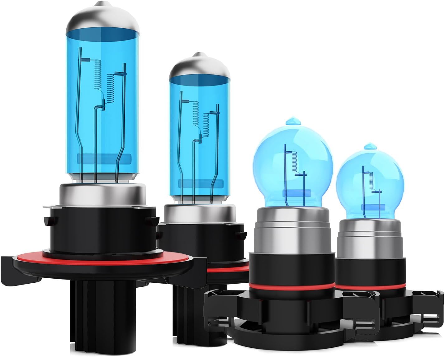 Headlight Bulbs Fit For Jeep Gladiator 2020-2022,9008 High Low Dual Beam 5202 Fog Lights Combo,Super Bright 5500K White Light High Performance Halogen Light Bulbs,4PCS