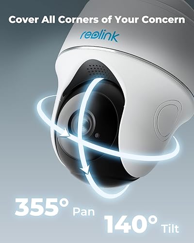 Miniatura 2 de REOLINK Argus PT +SP - Cámaras de seguridad inalámbricas de 4MP para exteriores, alimentadas por energía solar, inclinación panorámica de 360, WiFi