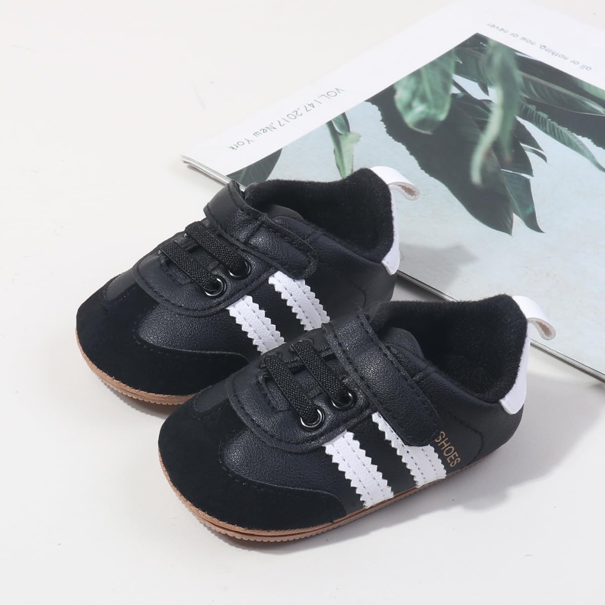 HsdsBebe Baby Boys Girls Oxford Shoes PU Leather Soft Rubber Sole Sneakers Anti-Slip Toddler Ankle Boots Infant Walking Shoes Moccasins