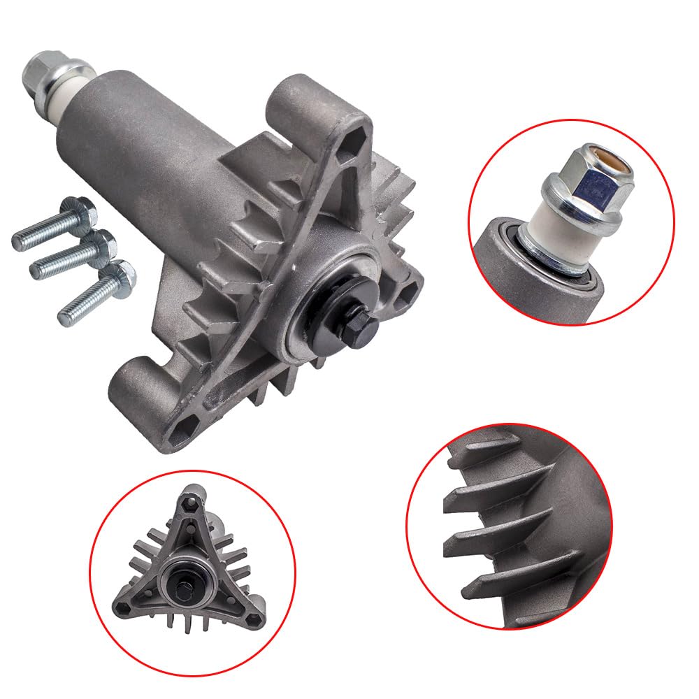 maXpeedingrods 2x Husillo de cuchilla para cortacésped, tractor cortacésped para Husqvarna AYP Jonsered 36" 38" 42" 532128285 128774 Reemplazo de husillo de cubierta