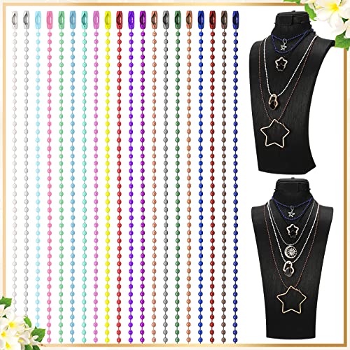 200 Pcs 2 Feet Stainless Steel Dog Tag Chain Ball Chain Necklace Bulk Beaded Necklace Chain For Jewelry Making Military Metal Chain With Connector Beading Chain For Diy Keychain Crafts (Multicolor) #TOP3