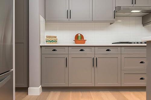 Miniatura 5 de Ravinte Paquete de 30 tiradores de cajón de 3 pulgadas, tiradores planos negros para gabinetes, manijas de gabinete de cocina, manijas de cajón,