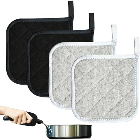 4 Pack Heat Resistant Kitchen Pot Holders Cover