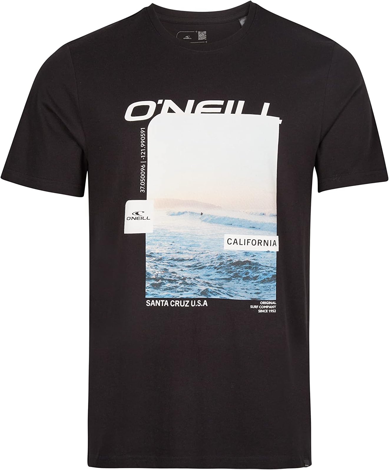 O'NeillMen's Tees Shortsleeve Seaway T-Shirt Undershirt, 19010 Black Out, S/M