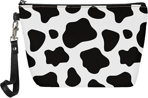 PIHNSDUA Bolsa de cosméticos para mujer, bolsa de maquillaje de viaje, resistente al agua, bolsa pequeña de piel sintética con cremallera, Unicornio