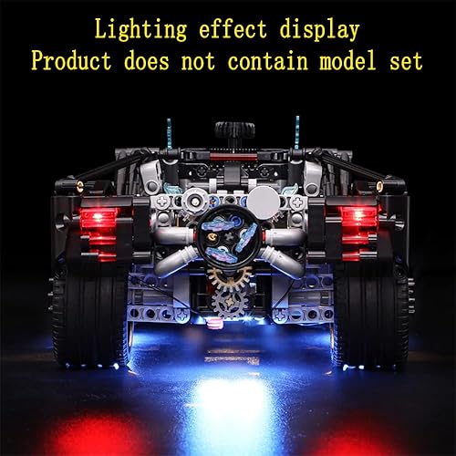 Miniatura 8 de Kit de luces LED compatible con Lego The Batman – Batmobile – Juego de iluminación para modelo Technic 42127 (modelo no incluido)