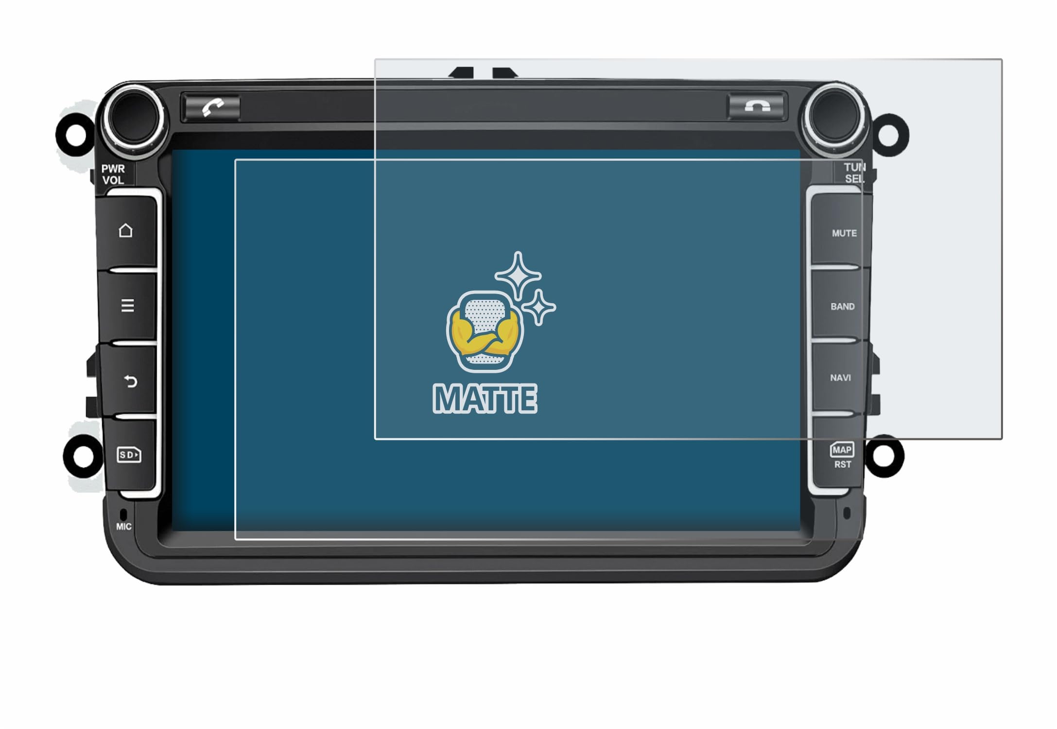 brotect Screen Protection Film 2-Pack Compatible with M.I.C. AV8V7-Lite Anti Glare Screen Protector [Matte, Scratch Proof]