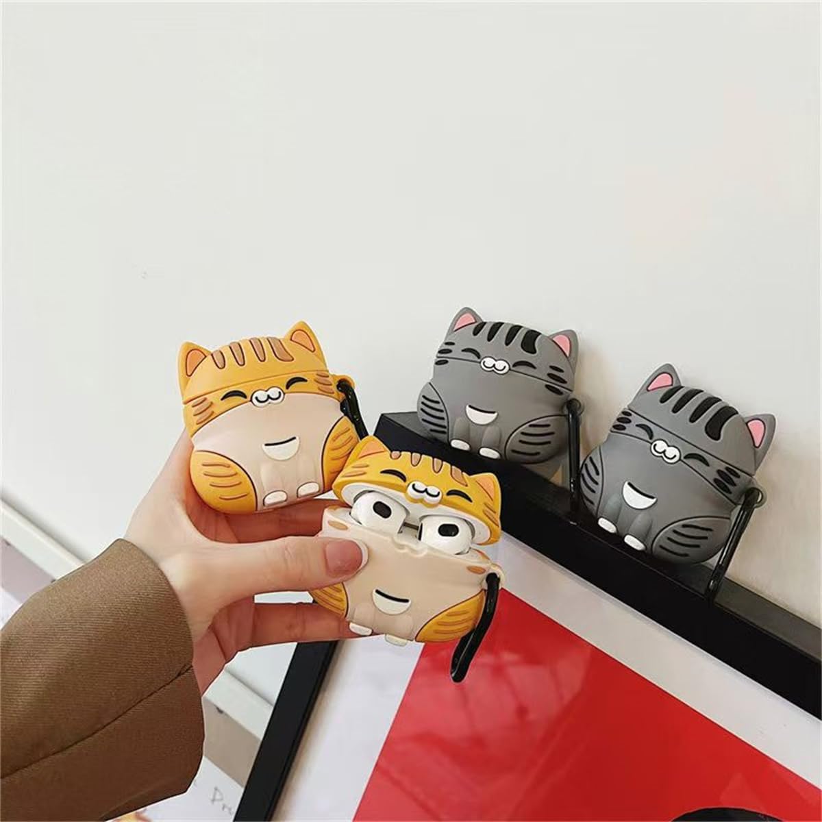 Jowhep Hoesje voor AirPod 2/1 Cartoon Ontwerp Leuke