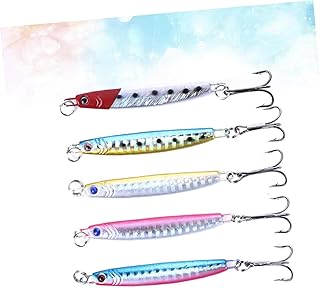 Parliky 5Pcs Aparelhos De Pesca Kit De Pesca Iscas De Pesca Iscas De Pesca Acessórios De Pesca Equipamento De Pesca Suprimentos De Pesca Isca Isca Dura Isca Falsa