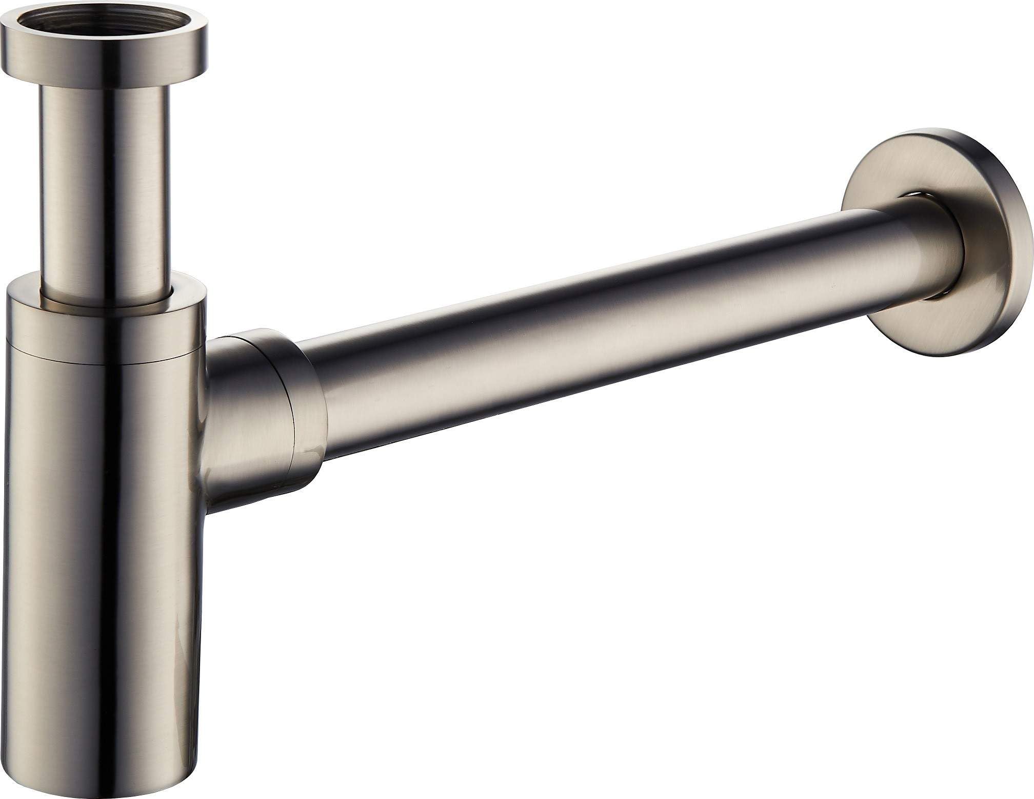 Damast - Sifone per lavabo Standard Colore Acciaio Spazzolato connessione 1" 1/4 18219 - RUB7535 - Acciaio Spazzolato