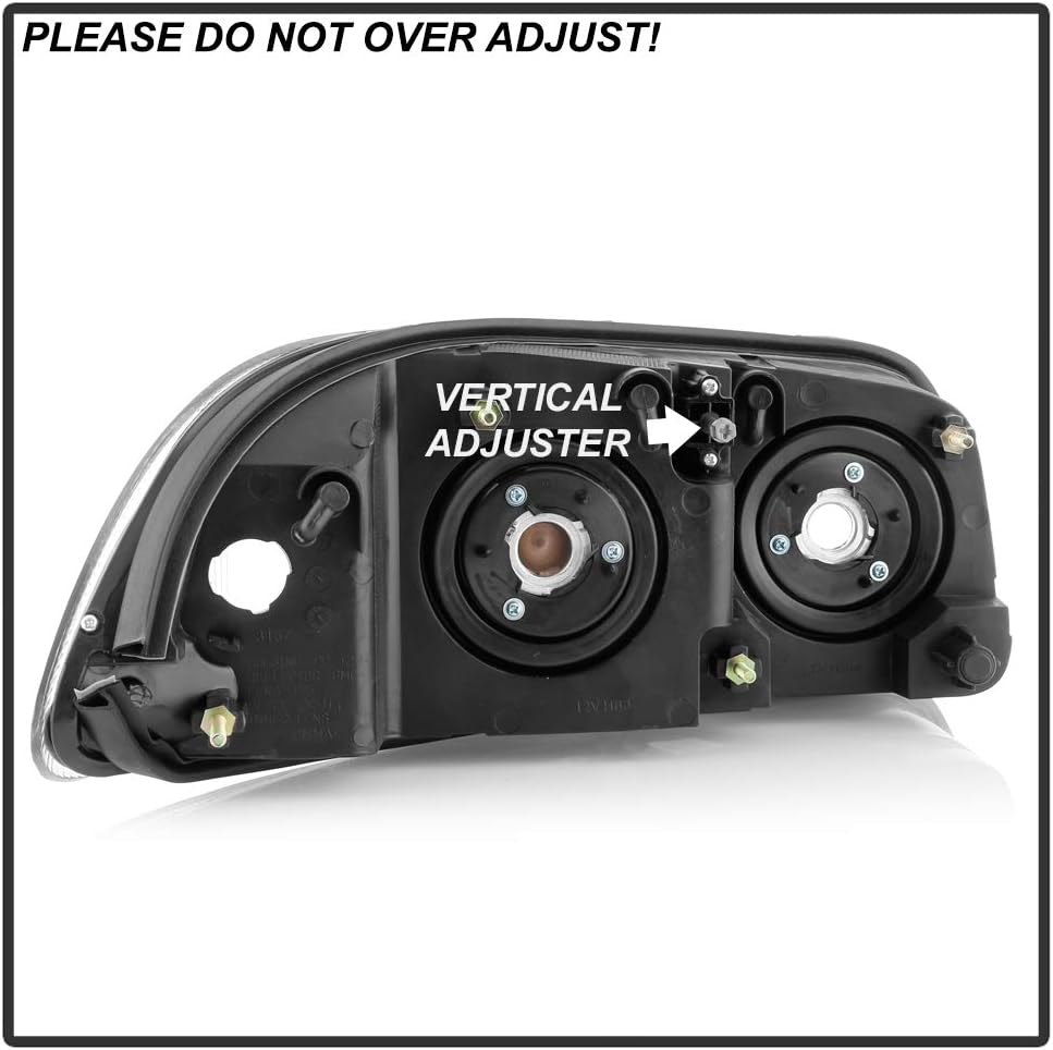 ACANII - For Mack Vision Pinnacle CX CXU CXN GU4 GU5 GU7 GU8 Black Housing Headlights Headlamps Assembly Pair Left+Right