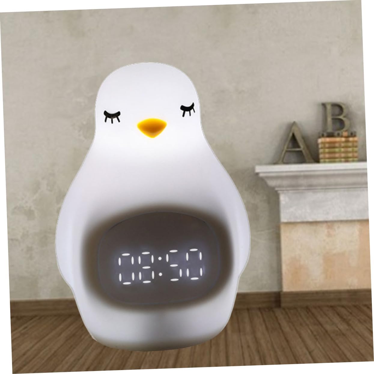 Silicone Alarm Clock Led Digital Lamp Snooze Function Accurate Delay and Voice-Activated Mode for Home and Office