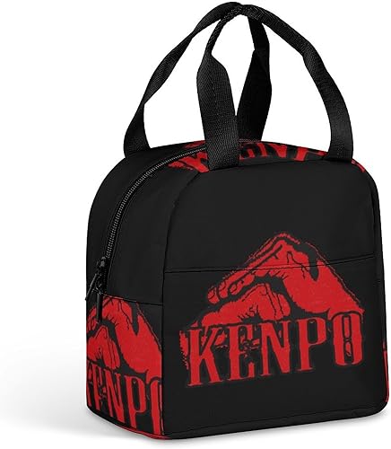 Kenpo Karate Fist Hand Lunch Box for Women Men Insulated Lunch Bag Reusable Lunch Tote Bag Lunch Container