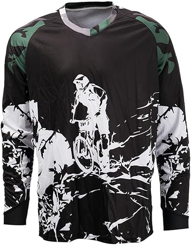 Miniatura 9 de Hotlion Camiseta de ciclismo para hombre, manga larga, MTB Motocross, ropa de carreras todoterreno