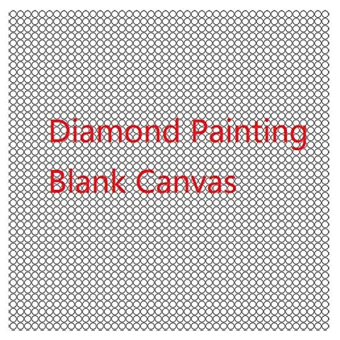 OneHippo 5Pcs/Lot 30x30CM Diamond Painting Canvas Embroidery Canvas with Glue Canvas Round/Square Blank Grid Canvas Empty for Your Private Customized Cover