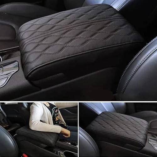 Vista 2 de soputry Almohadilla de cuero para reposabrazos de automóvil, 2023, funda de cuero para reposabrazos de automóvil, almohadillas universales para SUV