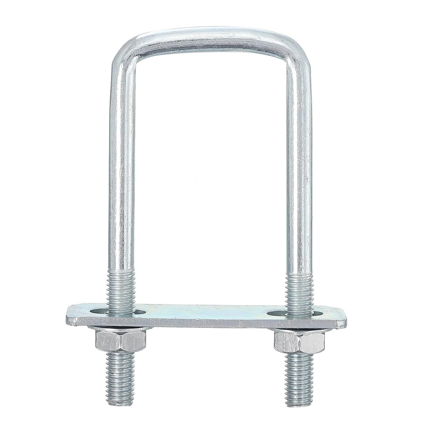Square U Bolt 30sets M8 Square U-Bolts 50/100mm Inner Width Carbon Steel U Clamp Bolt with Nuts and Plates(50 * 100mm)