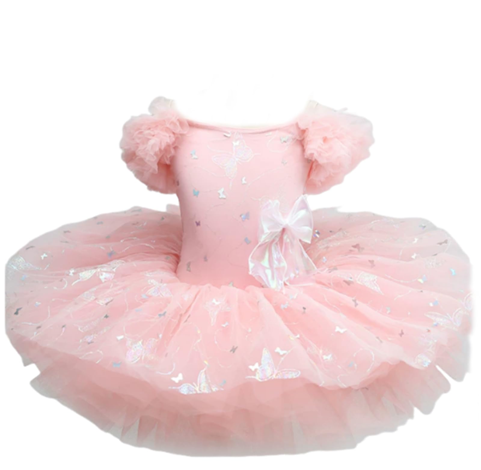 Dziewczęca Sukienka Baletowa Tutu Sukienka Na Imprezę Trykot Do Tańca Łabędzia Kostiumy Konkursowe Strój Treningowy(110cm)