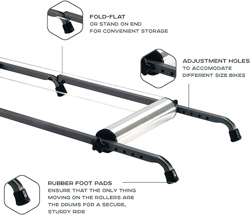 Miniatura 9 de Saris Rodillos de aluminio Entrenador de resistencia para bicicleta de interior Entrenamiento de ejercicio de ciclismo Mejora tu equilibrio para