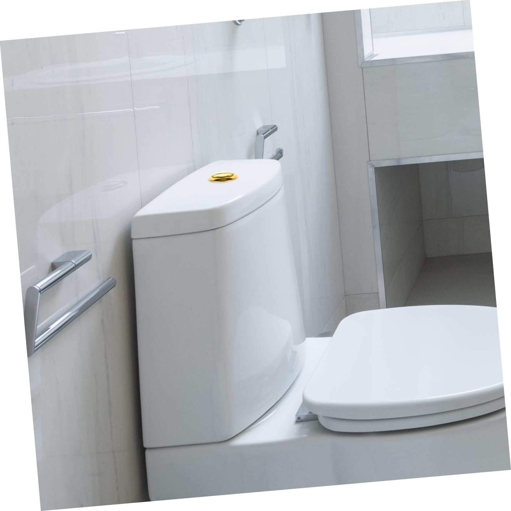 OSALADI Botón Doble Descarga para Tanque De Inodoro Pulsador Cisterna Redondo Repuesto para Baño Diseño Duradero y Fácil Instalación