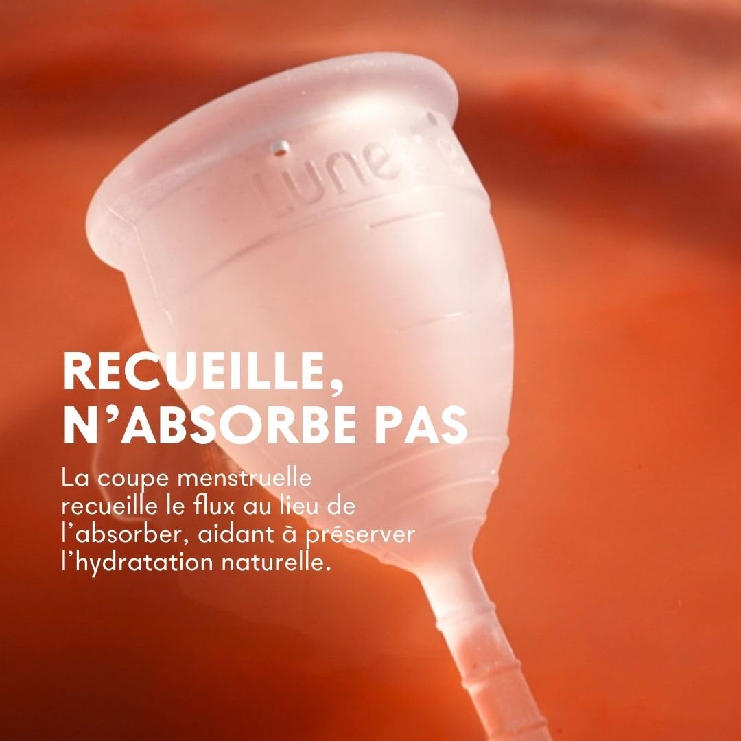 Lunette Coupe Menstruelle en Silicone Médical | Jusqu'à 12 h de Confort, Réutilisable jusqu'à 10 Ans, Sans BPA, Fabriquée en Finlande, Taille 2 Pink