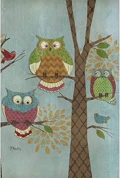 Tree-Free Greetings - All Occasion Cards - Artful Designs - 12 Greeting Cards + White Envelopes - Made in USA - 100% Recycled Paper - 4 x 6 - Fantasy Owls FS66515