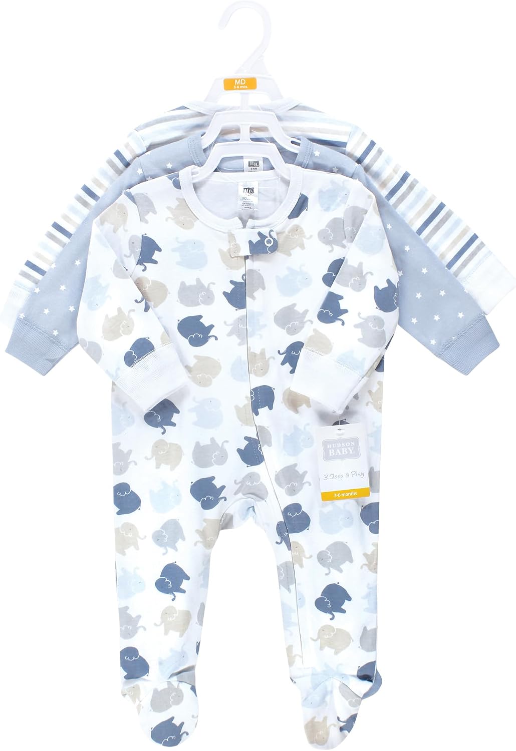 Hudson Baby Unisex Baby Cotton Sleep and Play
