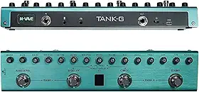 Pedal de Guitarra Multi-Efeitos, Effects Pedal guitarra Reverb Delay MOD AMP Bateria lítio M-VA-VE Tank-G Recarregável, 36 Presets, 9 Preamp Slots, 8 IR Cab Slots, 3 Simulação, Delay, Reverb Efeitos