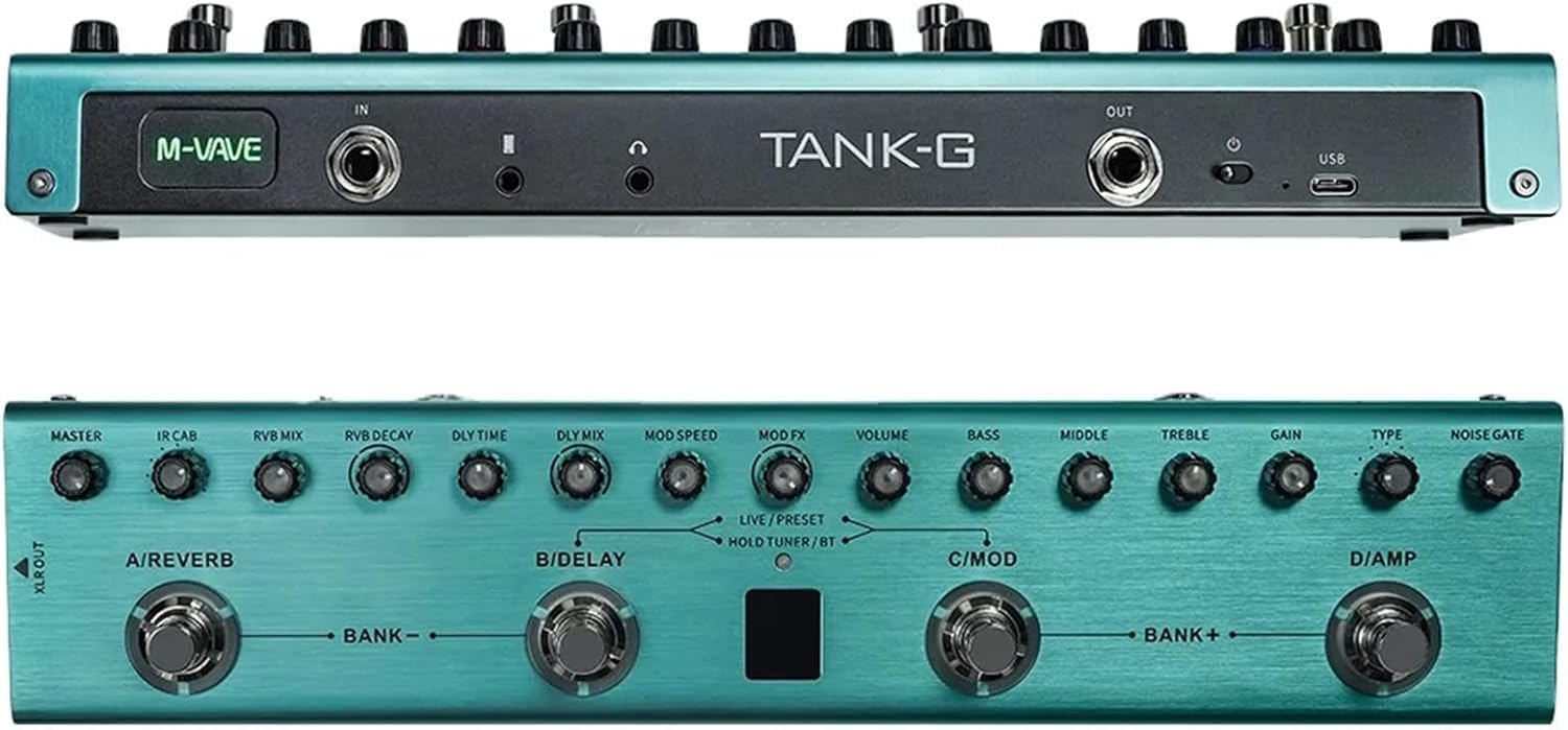 Pedal de Guitarra Multi-Efeitos, Effects Pedal guitarra Reverb