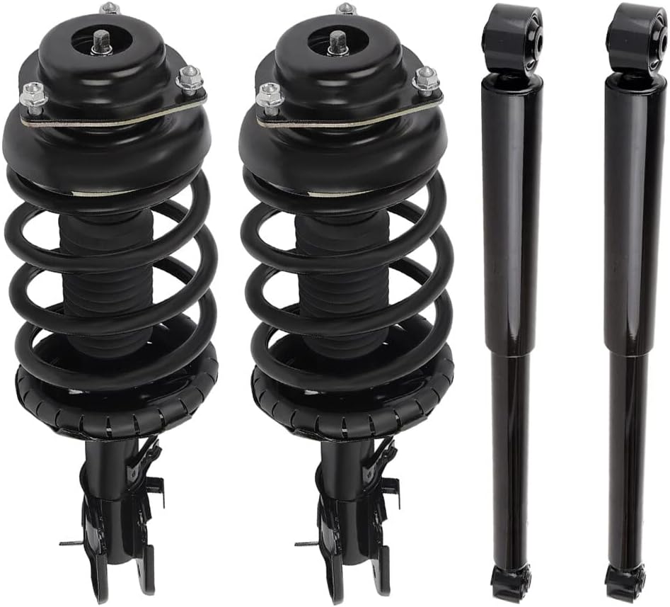 OCPTY Front Complete Struts Spring Assembly + Rear shock absorbers Fits 2000 2002-2004 for Nissan Pathfinder Quick Struts 171441 171442 343379 37204 - Set of 4