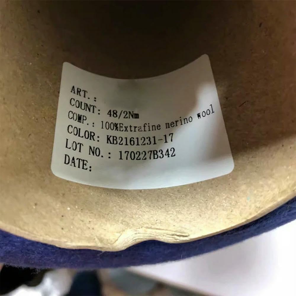 Filato di Lana 100% da 500 g, Filato Sottile Lavorato a Mano all'Uncinetto, Filato di Lana Morbida, Filato Fai da Te Fatto a Mano, Materiale per Sciarpa e Scialle, 1000 m