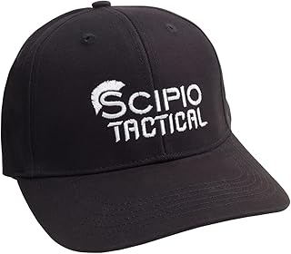 Scipio Standard Tactical Ball Cap, Black, Adult